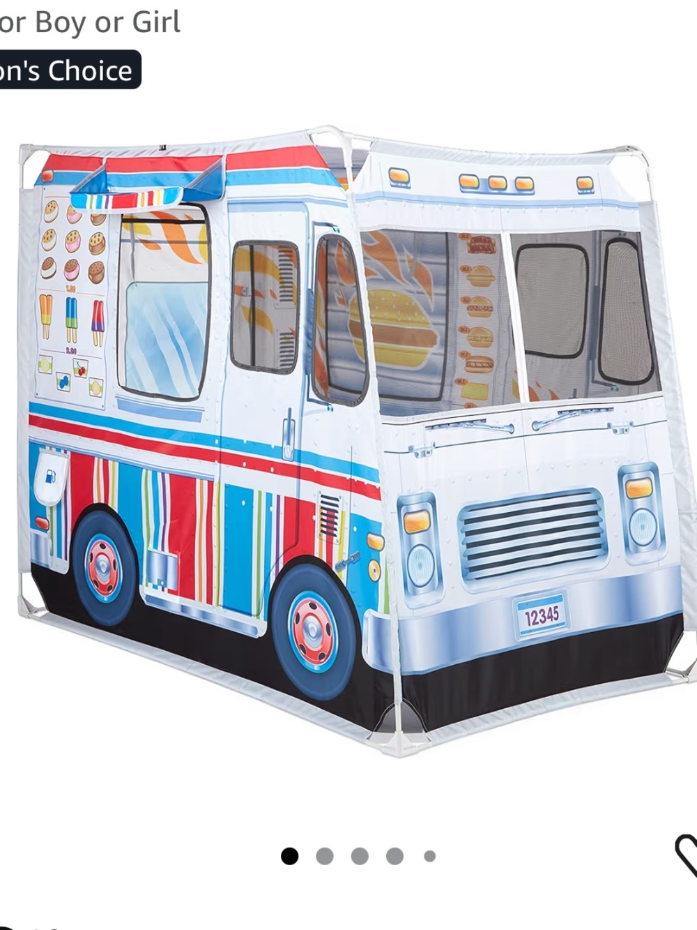 Melissa and Doug Kids Food Truck Play Tent